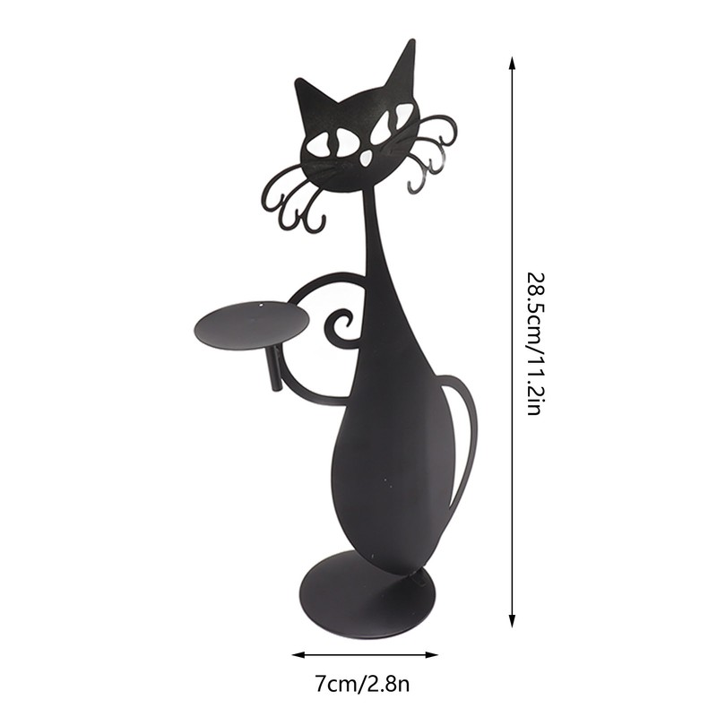 Home Decor Candlestick Durable Cat Candle Holder Decorative Candlestick Holder