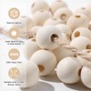 Natural Wood Beads Bulk Unfinished Round Wooden Beads for Jewelry