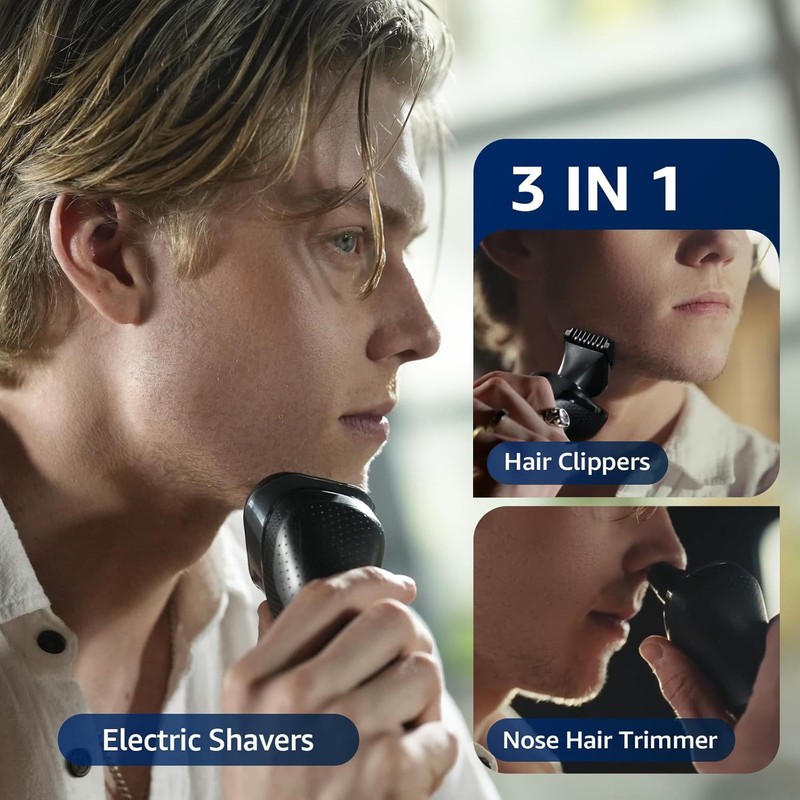 Electric Razor for Men: 3-in-1 Electric Shavers