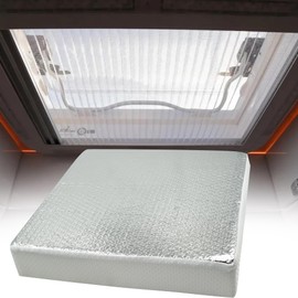 EDIETH 14'' * 14'' * 3" RV Vent Insulator RV Skylight Cover with Reflective Surface insulation in winter and summer Insulated for warmth and noise Universal Design Fits most RV sizes