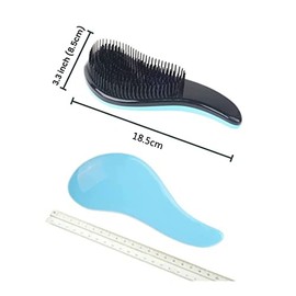 MEISO 3 piezas Cepillo de peinado, Cepillo de Pelo, Desenredante Para Cabello, Mojado Seco Fino Grueso Rizado Cepillo Para Todo Tipo de Cabello Regalo Para Cepillo Cabello Grueso Rizado (Negro, rosa, azul)