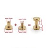 50Pcs Decorative Rivets 50Pcs Slot Flat Head Screws Brass Screw