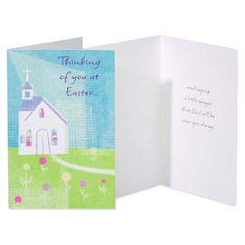 American Greetings Easter Cards with Envelopes, Church and Flower (6-Count)