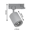 Paulmann 96558 ProRail3 LED Track Spot Kratos 36° 1000lm 9W