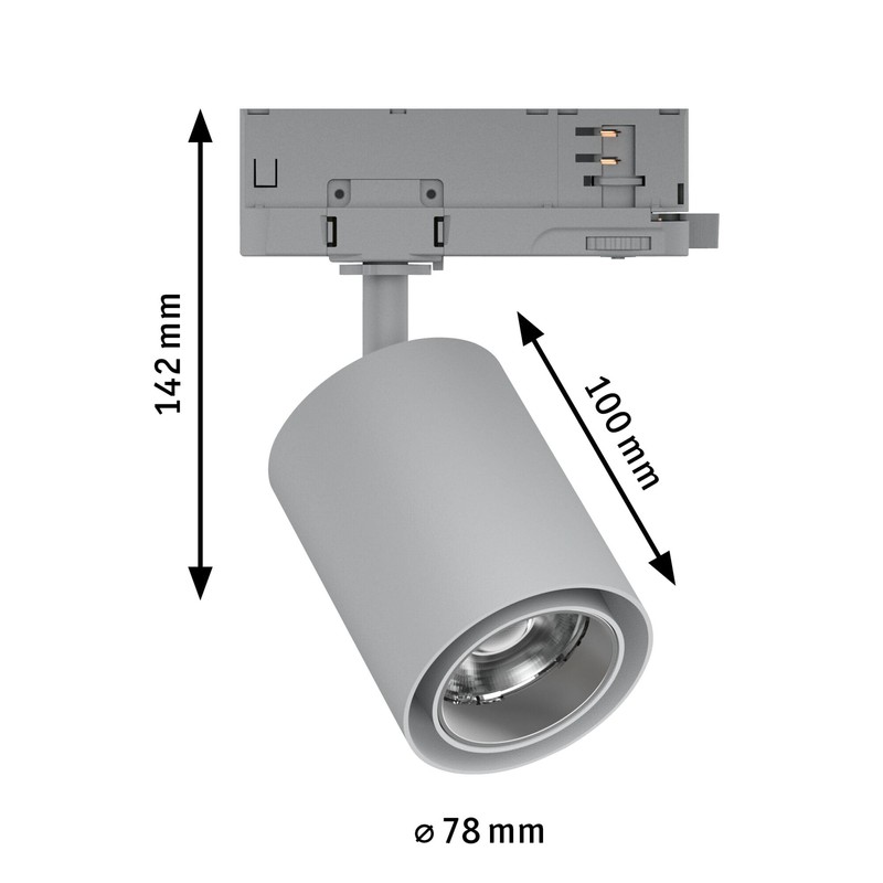 Paulmann 96558 ProRail3 LED Track Spot Kratos 36° 1000lm 9W