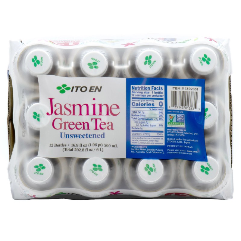 ivanky Ito En Jasmine Green Tea, Unsweetened, 16.9 Fl Oz,