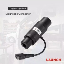 LAUNCH 호환 LAUNCH DBScar 트레일러-1677 진단 커넥터는 X431 PAD를 사용하여 TEBS-E 진단에 사용됩니다. [[3]24V CAN] Compatible LAUNCH DBScar Trailer-1677 Diagnostic Connector for TEBS-E Diagnosis using X431 PAD. [[3]24V CAN]