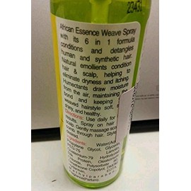 [AFRICAN ESSENCE] 6 IN 1 WEAVE SPRAY FOR SYNTHETIC AND HUMAN HAIR 4OZ