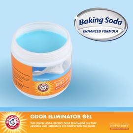 Arm & Hammer Pet Scents Gel Odor Eliminator - Fresh Breeze Solid Air Fresheners for Home - Strong Odor Eliminator Gel for Pet Smell - Room Deodorizer & Odor Absorber - Pet Safe Air Freshener, 15 oz