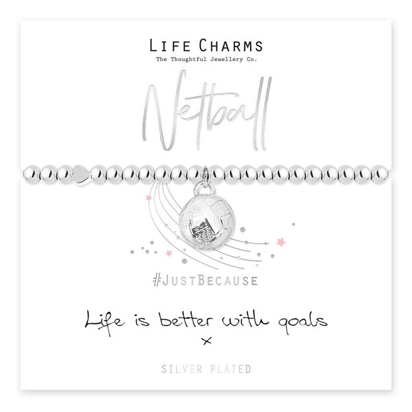 Life Charms Netball bracelet