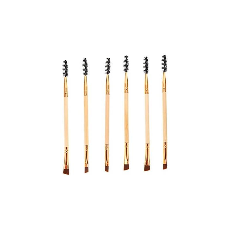 Pinceles de Maquillaje Doble Punta para Cejas y Pestañas Set