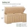 CHOEZON 47.2" Storage Bench, Rattan-Style Storage Chest, Storage Cabinet with