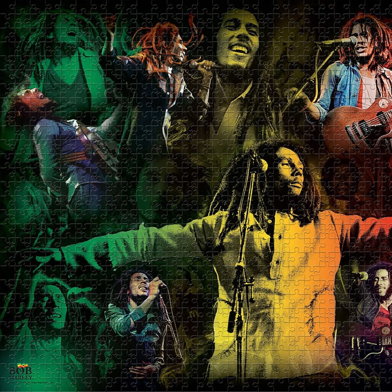 High Roller Games Bob Marley: 1000 Piece Collage Jigsaw Puzzle,