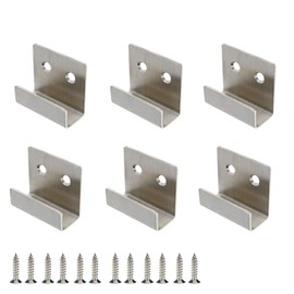 Rannb Stainless Steel Wall Hanger Fastener Bracket for Ceramic Tile Display- Pack of 6