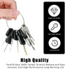 12 Pack Ignition Start Key Kit, Replacement Excavator Key Start