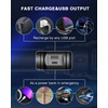 GEKIRO Super Bright Rechargeable Flashlights 2500000 High Lumens,Waterproof Tactical Powerful