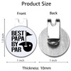 Hafhue Best Papa by Par Golf Ball Marker with Magnetic