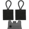 Terixe 2 Pack Mic Clips for Law Enforcement, Black Radio