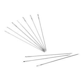 Hicello Pack of 100 Beading Needles, Very Thin Needle Sewing Needles for Beads, Embroidery Tool, DIY Needlework