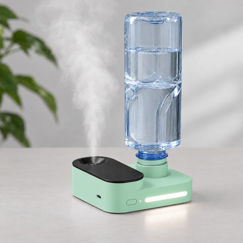 Portable Water Bottle ,Humidifier for Personal Spaces – Rechargeable Mist