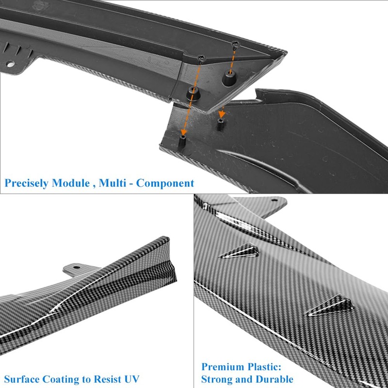 Rolling Gears Front Bumper Lip Spoiler Compatible with 2020-2025 Toyota