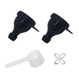 2Pack Protein Powder Container to go Portable Supplement Funnels with Shaker Bottle Balls&Spoon Portable Dispenser Container for Fitness and Travel On-the-Go Supplement Storage and Filling Solution