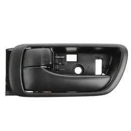 TRQ Left Interior Door Handle Black Drivers Side Compatible with 2002-2006 Toyota Camry