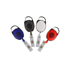 Pack of 10 Ski Pass/Identity ID Card Pass Badge Holder Transparent Black Stud Strap Yo-Yo Design Ski Pas Yo-Yo Design, Yoyo