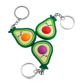 ABO 4 Llavero Aguacate Avocado Kawaii Porta Llaves Tierno Regalo