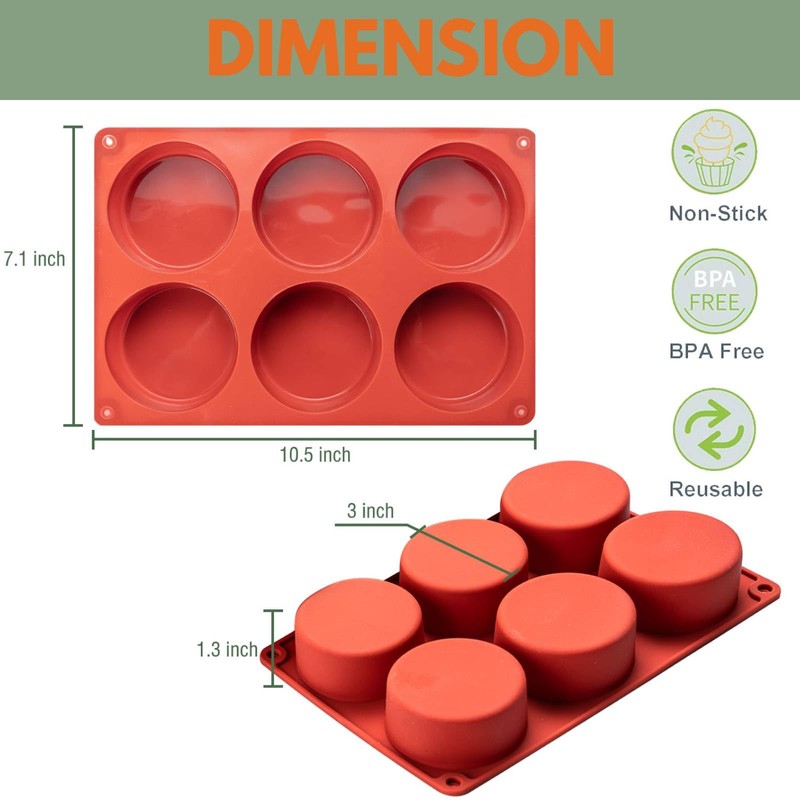 Silicone Egg Molds Frittata Pan, 3 Inch Deep Starbuc Egg