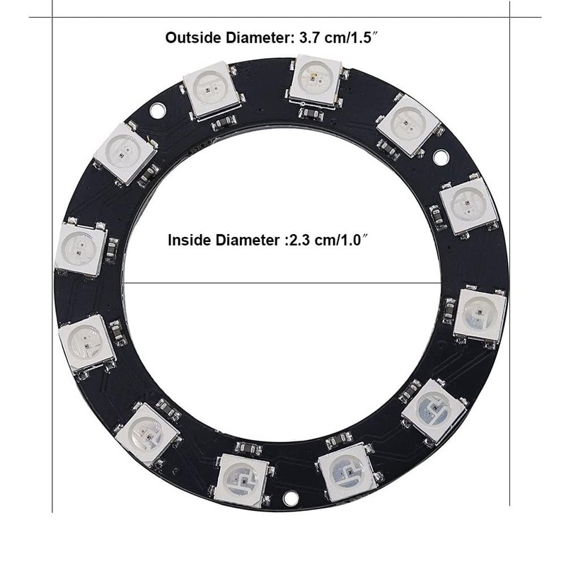 12 Bits 12X WS2812 RGB LED WS2812B 5050 Full Colour