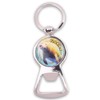 Florida Manatee Keychain Metal Key Ring Bottle Opener Souvenir of