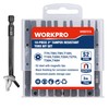 WORKPRO 10pcs Security Torx Bit Set, CNC Machined S2 Steel