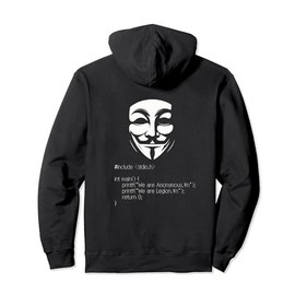 anonymous mask guy fawkes mask hacker group Pullover Hoodie