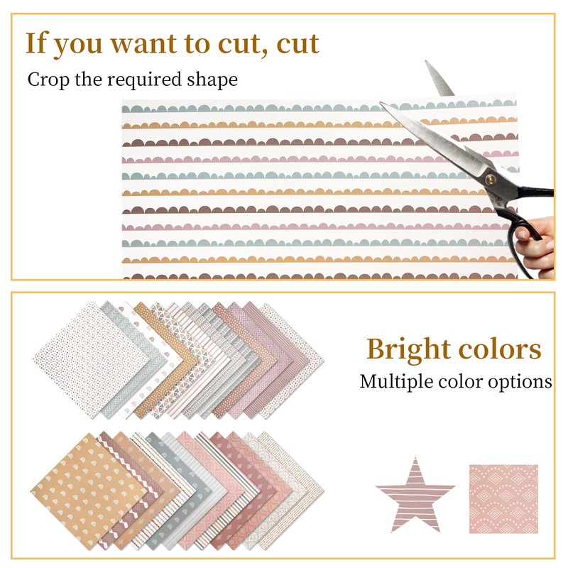 24 Sheets Scrapbook Paper, 30.5 X 30.5 cm, Decoupage Paper