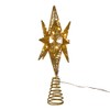 Kurt Adler 11-Inch Pre-Lit Twinkling LED 60-Light Gold Starburst Tree