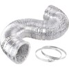 Batreetek Duct Hose, Aluminum, Flexible Duct, Ventilation, Exhaust Duct, Bellows