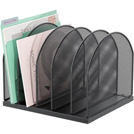 gianotter Organizador de archivos de escritorio, organizador de escritorio con 5 compartimentos, organizador de papel para escritorio, organizadores d