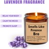 GreenStar Gifts Smells Like Finance Bro Candle - Funny Gift