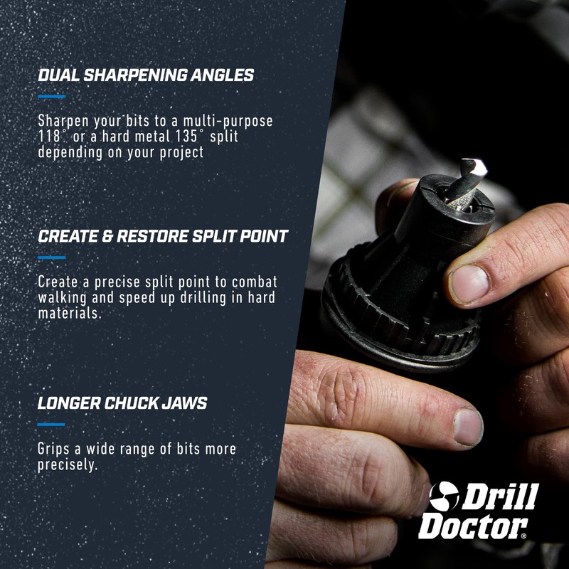 Drill Doctor DD500X Twist Drill Bit Sharpener - 3/32" to
