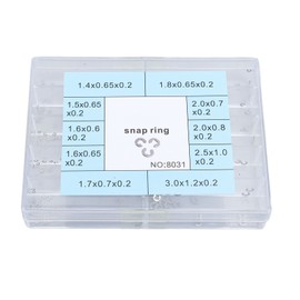 200pcs 10 Sizes Metal Watch Pusher Button Clip Snap Ring Circlip Assorted Watch Washer Clip for Watchmaker Repair