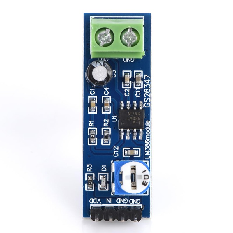 Cryfokt Amplifier Board, Power Amplifier, LM386 Chip, 200x Gain, Volume