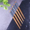 Antner 5 Pairs Natural Bamboo Chopsticks Reusable Classic Japanese Style