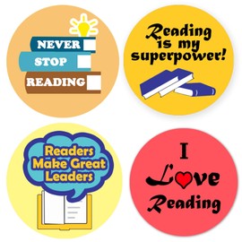 Reading Stickers for Kids,Teacher Reward Labels,Motivational Reading Stickers for Students,Teacher,School,Inspiring Planner Label,1.5 inch 504 Per Pack