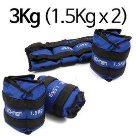 Blue sandbag 3kg weight band/strength band/ankle / 파랑 모래주머니 3kg 중량밴드/체력밴드/발목