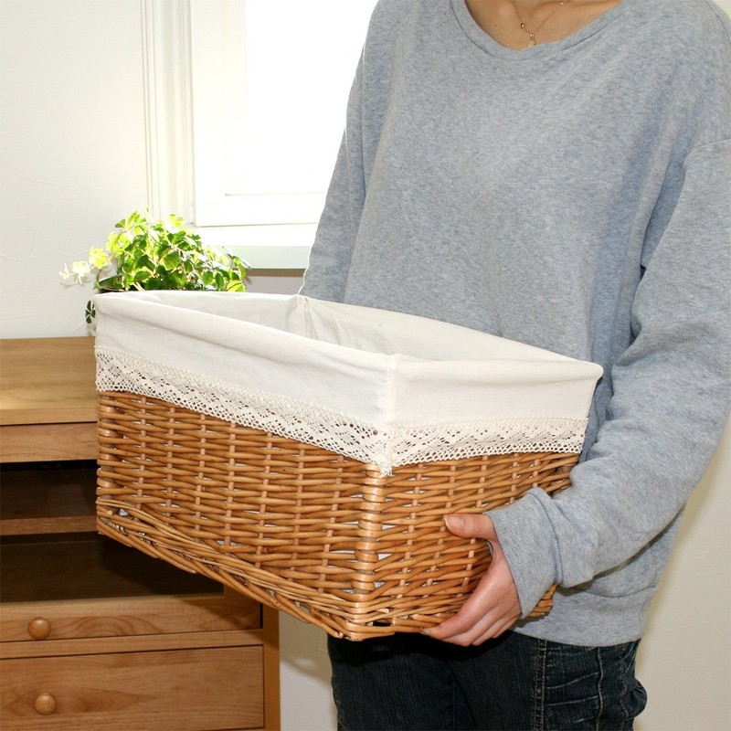 Color Box, Deep Medium Hamper Storage Bin Basket Lace