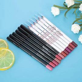 Italia Lip Liners Werpro 14 × 4 × 4 12 Colores Set Impermeable de Larga Duración Mate Lápiz Labial Sexy Lápiz Labial Maquillaje Cosmético Belleza