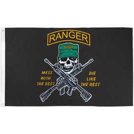 Army Ranger Flag 3x5ft US Army Flag Military Army Ranger Mess With The Best 100D