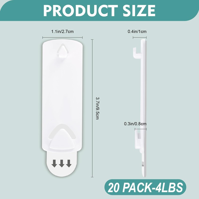 Picture Hanging Hooks with Adhesive Strips Heavy Duty - PinCute