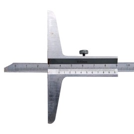 Depth Gauge - MASO 200 mm/ 8 inch Non-Digital Professional Depth Gauge Stainless Steel, Inch/Metric,Micrometer Measuring Tools